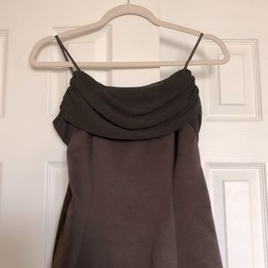 Vintage Full-Length Prom Gown (Brown)